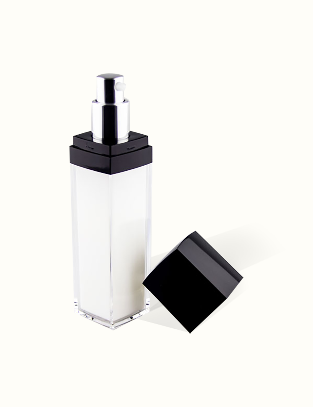 Square bottle acrylic cosmetic lontion bottle